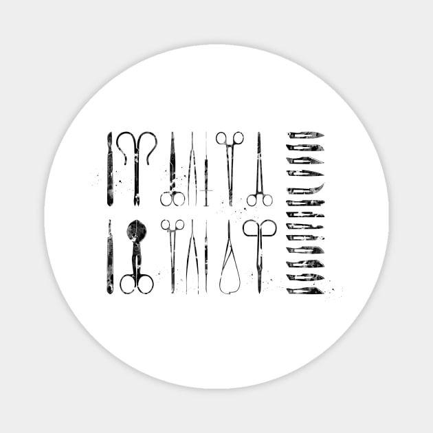 Medical Tools Magnet by erzebeth